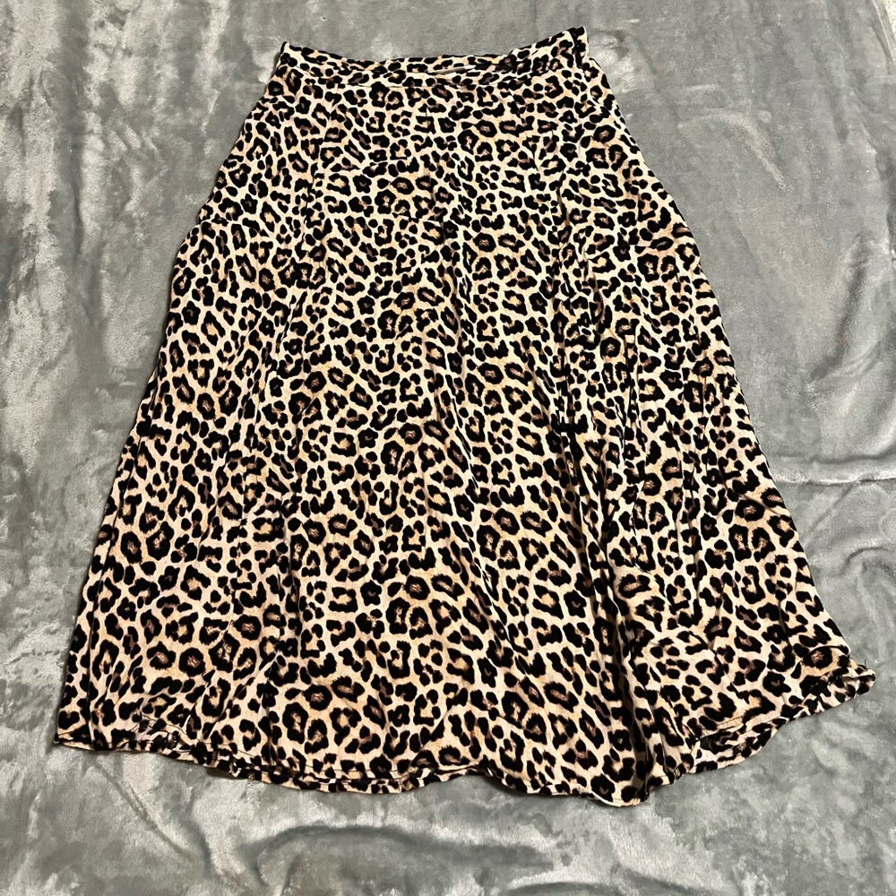 Leopard Print Women's Skirt